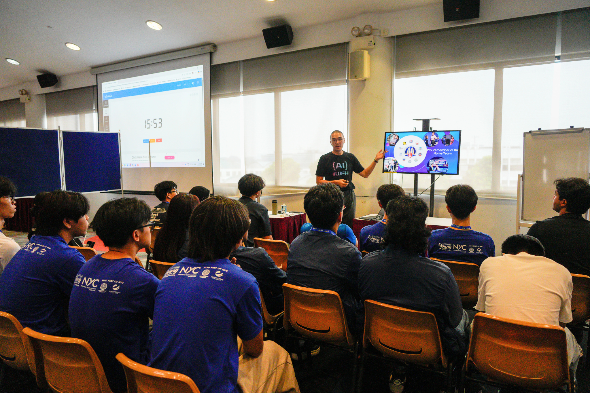 Student delegates listen to an industry speaker share insights on artificial intelligence during the Human Library session at Polytechnic Forum 2026.